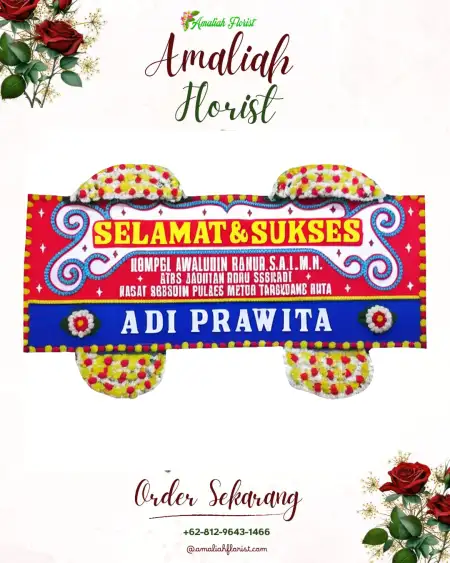 Papan Bunga Ucapan Selamat Oro Oro Ombo
